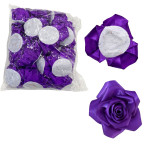 ROSA ETERNA MORADA DE TELA (PQTX100)