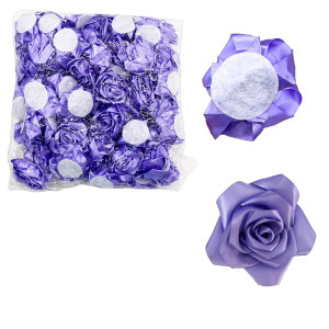 ROSA ETERNA LILA DE TELA (PQTX100)