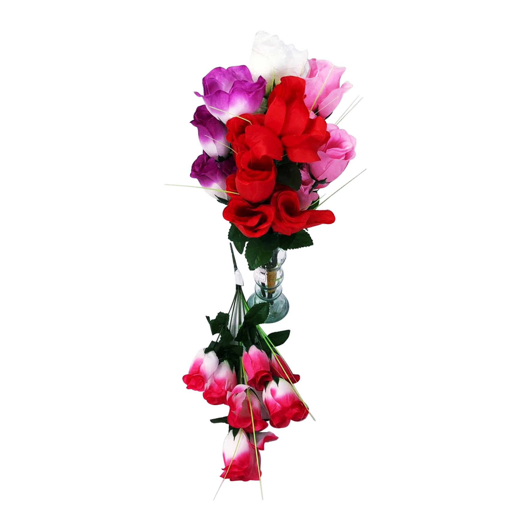 ROSAS SURTIDA DECORATIVA X7: