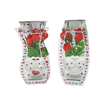 ADORNO DECORATIVO CON OSO Y ROSAS: