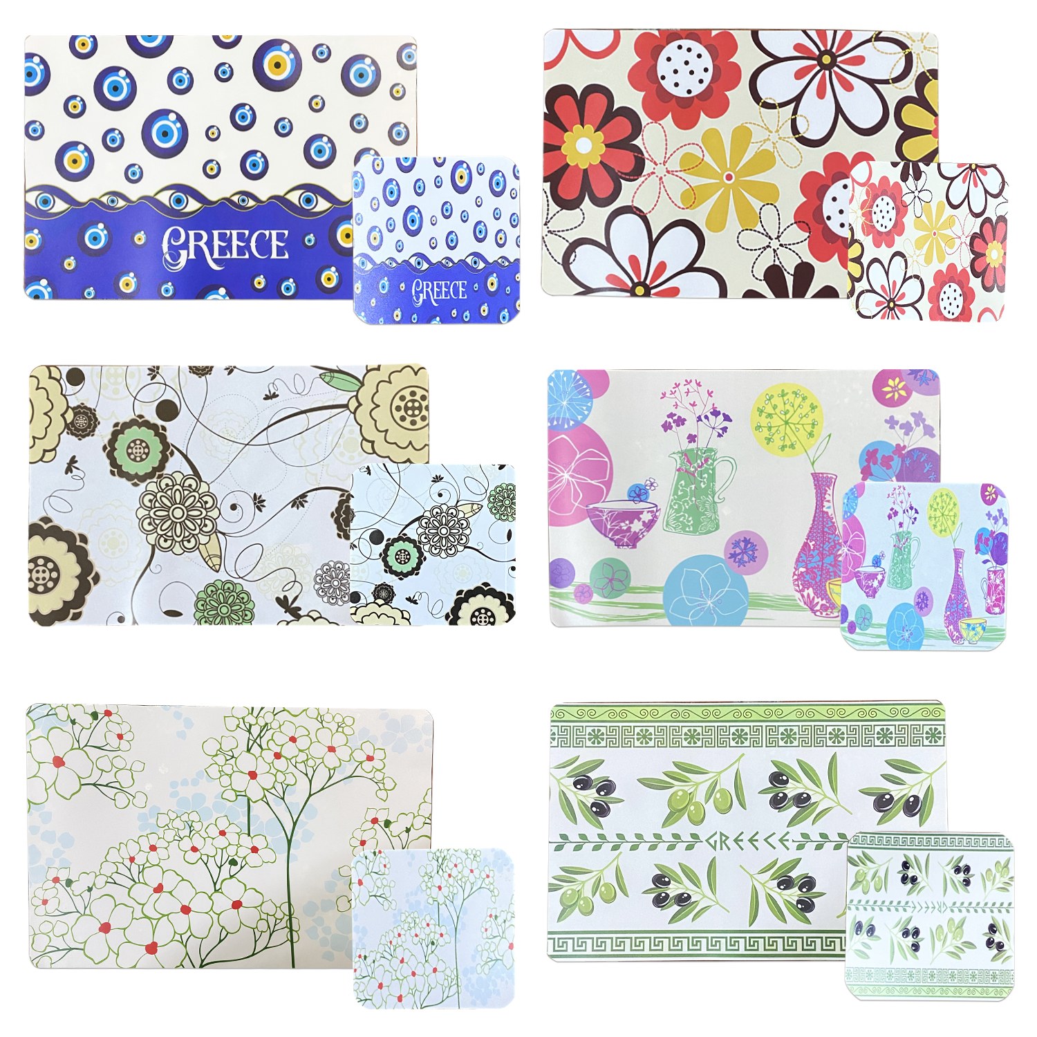 INDIVIDUALES PLASTICO X6