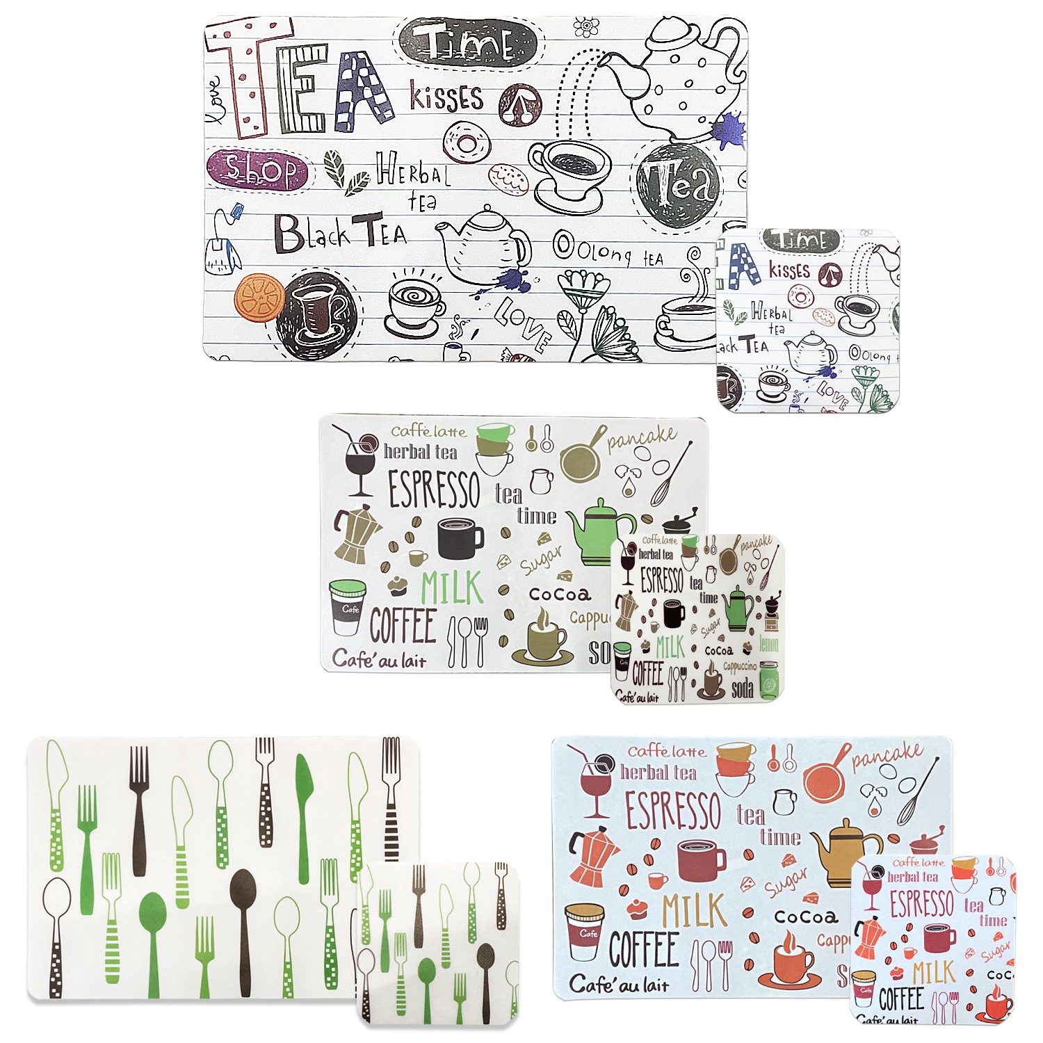 INDIVIDUALES PLASTICO X6