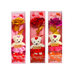 FLOR BRILLANTE CON OSO FELIZ DIA EN BLISTER (CJX20):