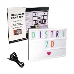 LAMPARA MENSAJE COLORES