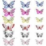 MARIPOSAS DECORATIVAS (PQTX10 X COLOR)