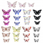 MARIPOSAS DECORATIVAS (PQTX10 X COLOR)