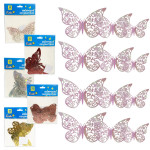 MARIPOSAS DECORATIVAS (PQTX10 X COLOR)