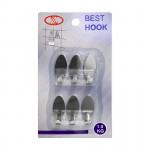 PERCHERO OVALADO METALICO X6 (CJX60)