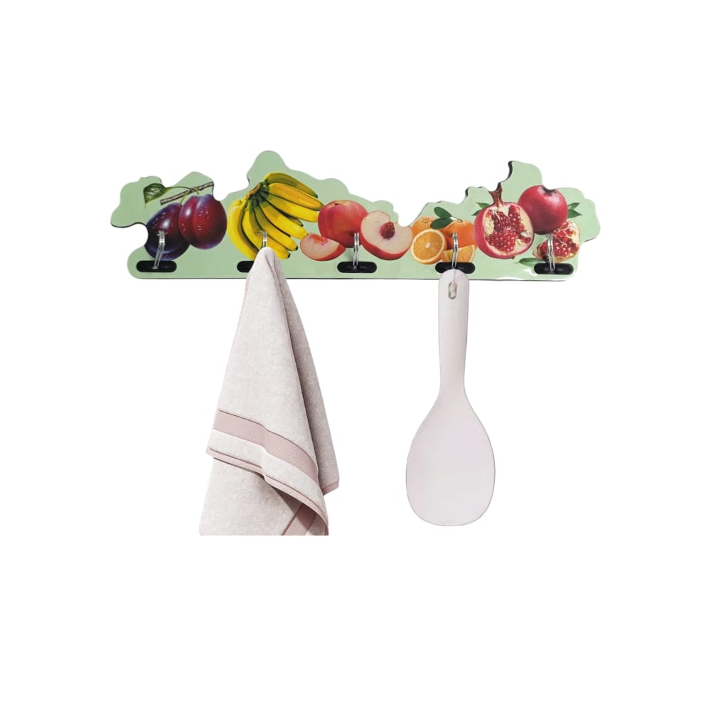 GANCHO PERCHERO PLASTICO ESTAMPADO FRUTAS DK-4080