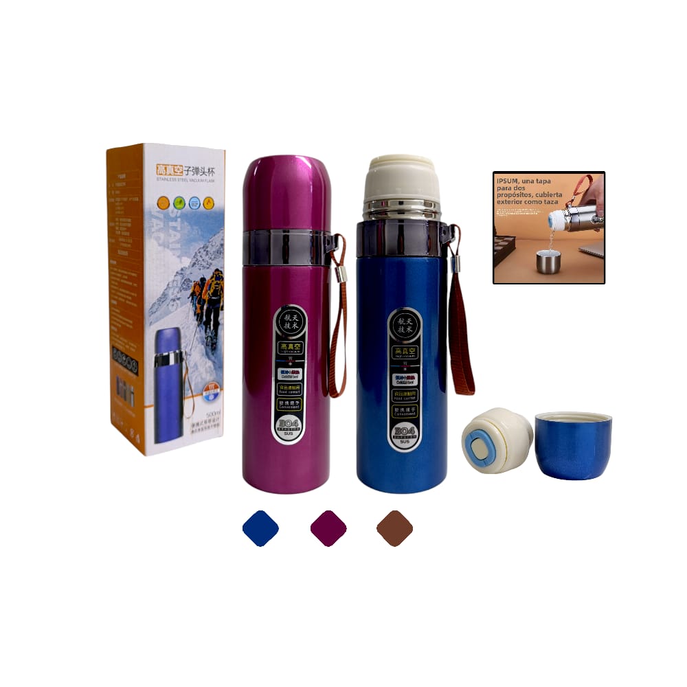 TERMO  METALIZADO 500ML DK-526