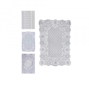 INDIVIDUAL CUADRADO PLATEADO D913-2-P (X12)