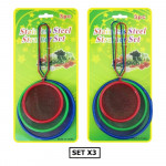 COLADOR METALICO COLORES X3 CARTON DK36-4