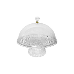 SOPORTE PARA PASTEL TRANSPARENTE 21*21CM