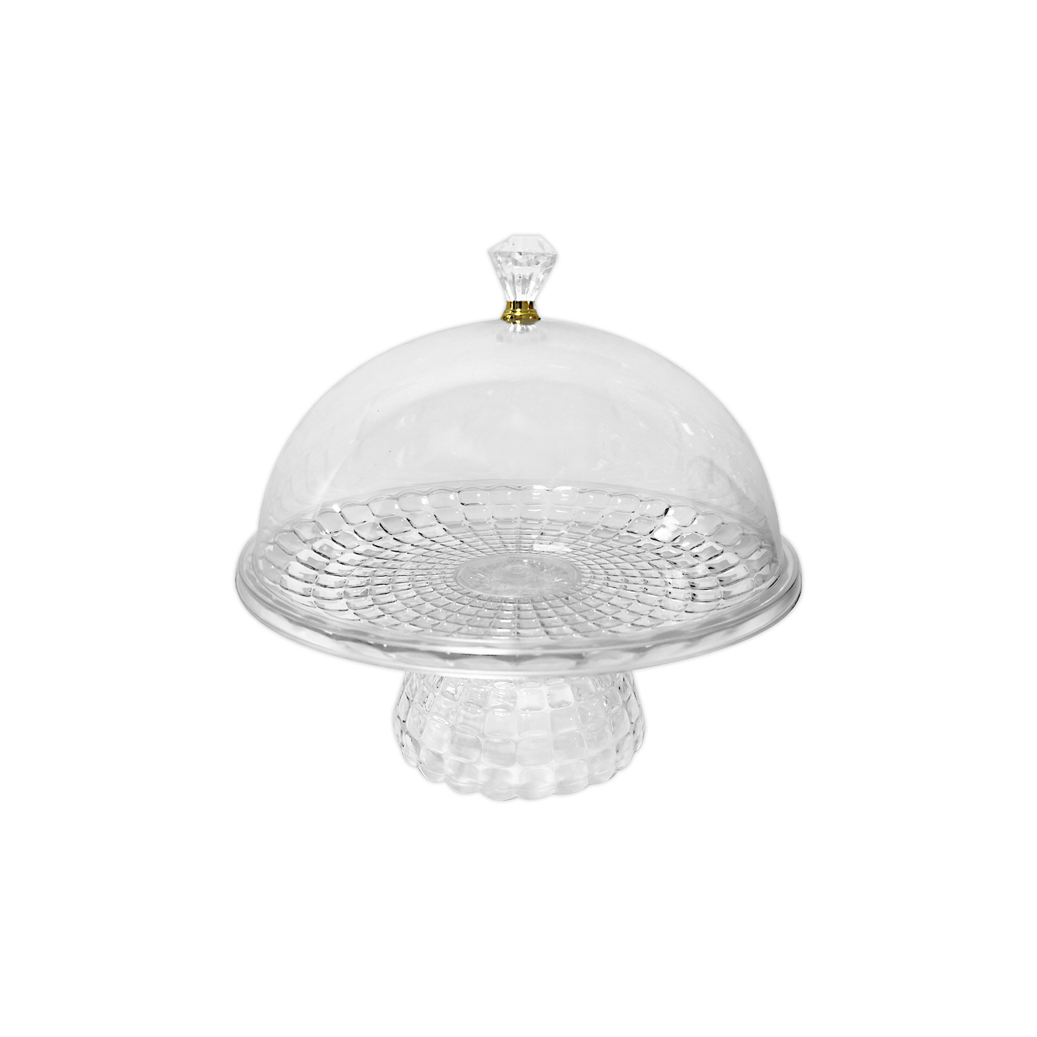 SOPORTE PARA PASTEL TRANSPARENTE 21*21CM