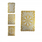 INDIVIDUAL CUADRADO DORADO L1127-1-D (PQTX12)