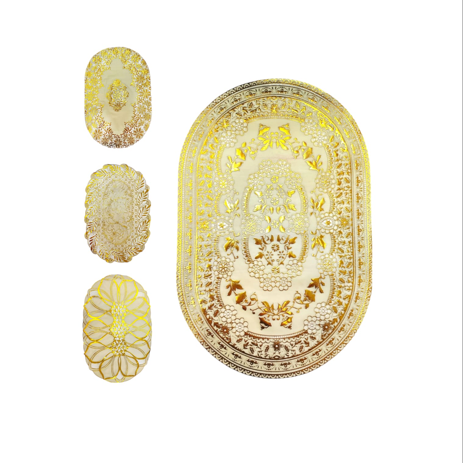 INDIVIDUAL OVALADO DORADO L1127-2-D (PQTX12)