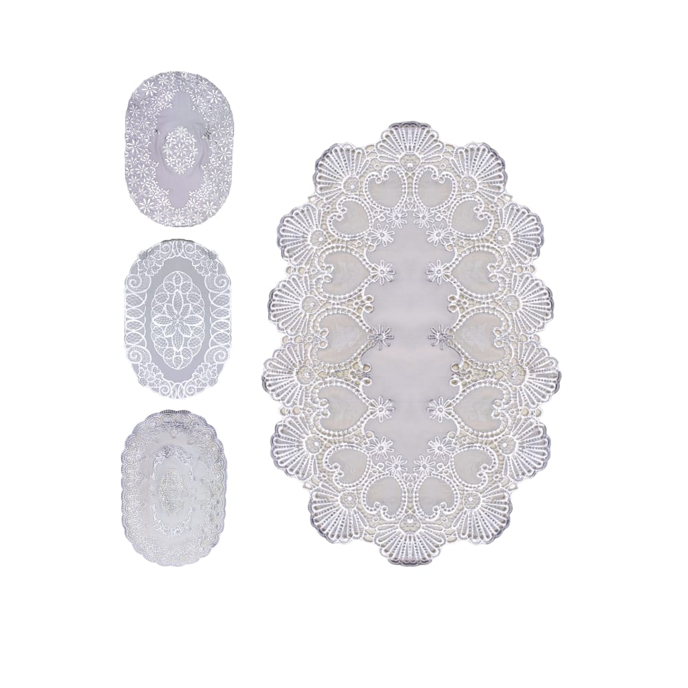 INDIVIDUAL OVALADO PLATEADO L1127-2 (PQTX12)