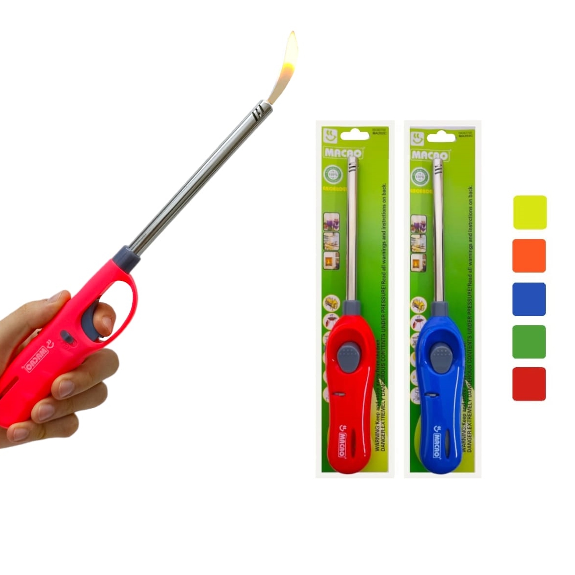 ENCENDEDOR DE GAS COLORES REDONDO MA202C