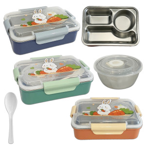 PORTACOMIDA METALICO ESTAMPADO