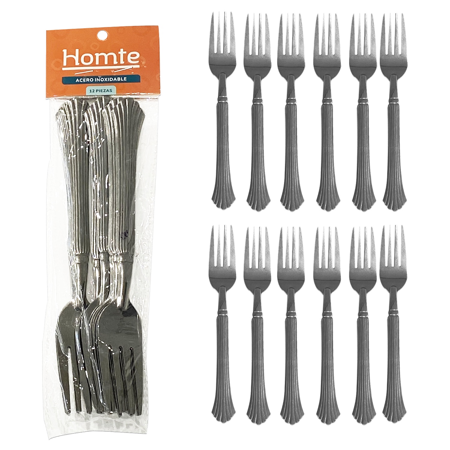 TENEDOR METALICO X12-18g