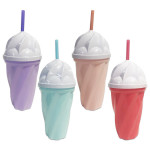VASO HELADO CON PITILLO 450ML (PQTX12)