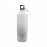 TERMO METALICO BLANCO CON LLAVERO 1000ML