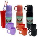 SET TERMO TERMICO CON TAZAS EN CAJA 500ML