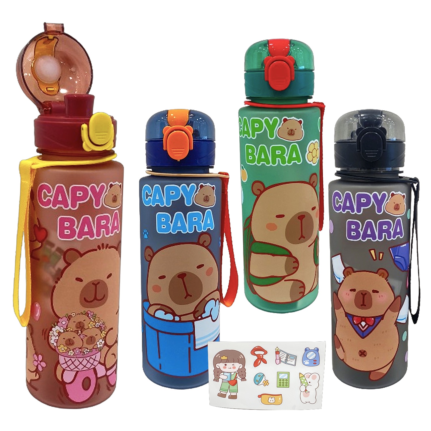 TERMO CAPIBARA CON STIKERS 700ML