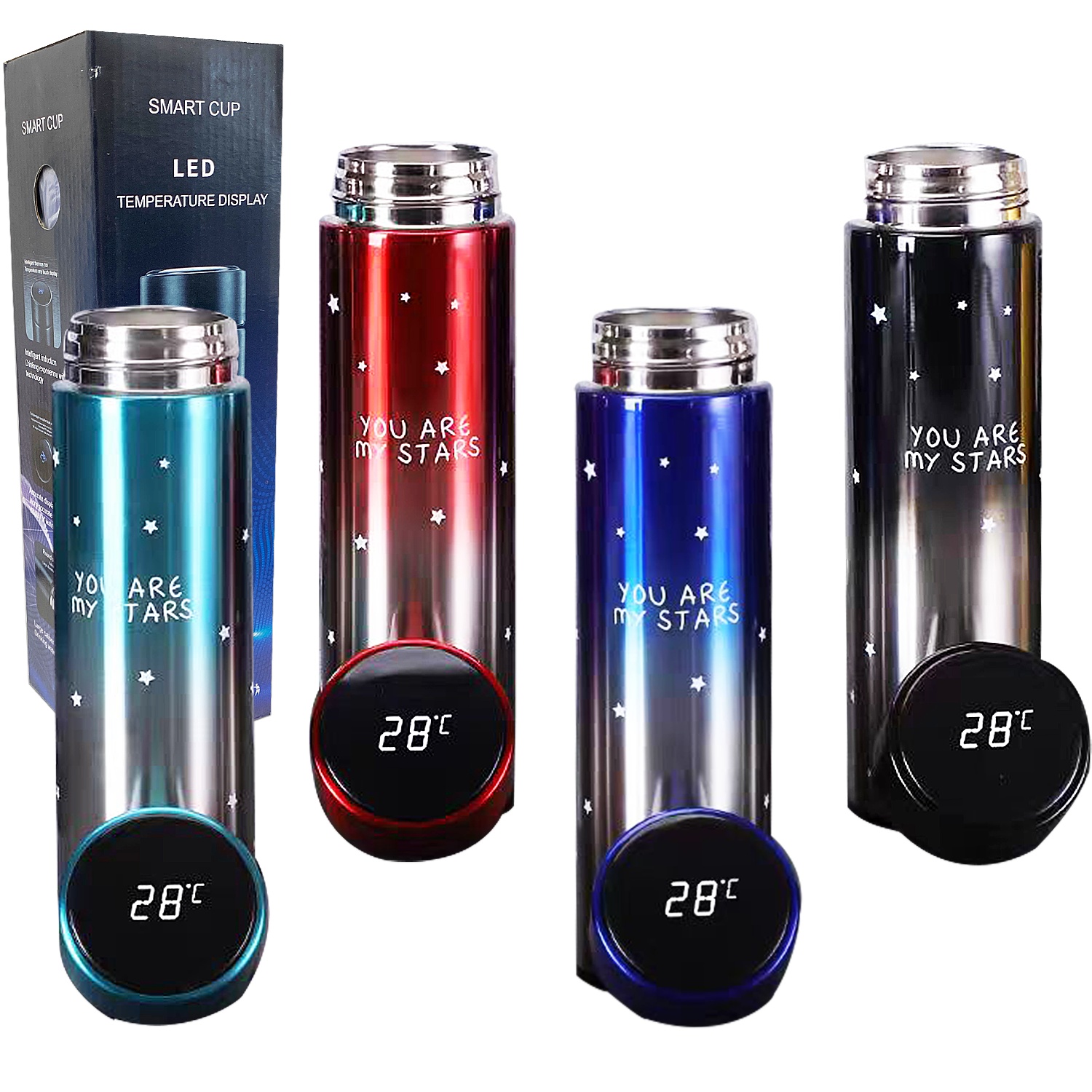 TERMO TERMICO CON MEDIDOR DE TEMPERATURA 500ML