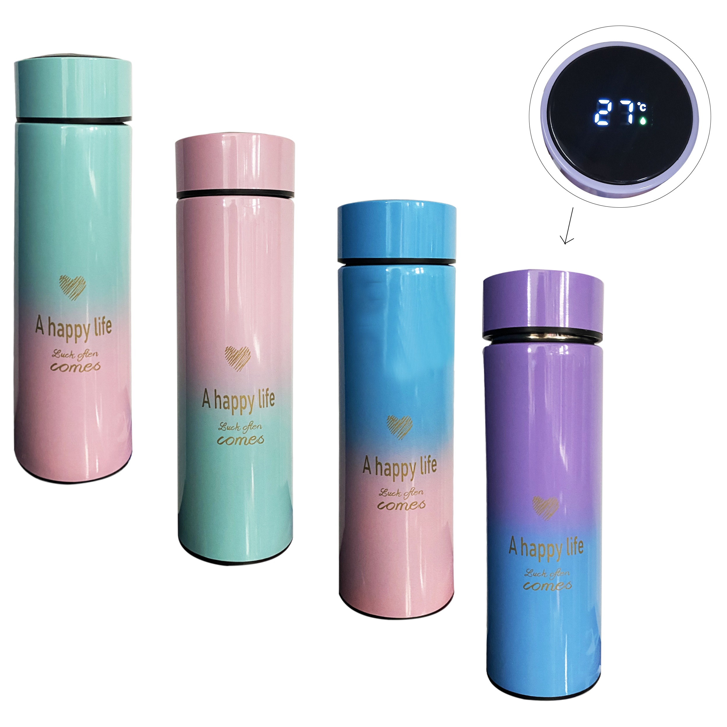 TERMO 2 COLORES CON CONTROL DE TEMPERATURA 500 ML