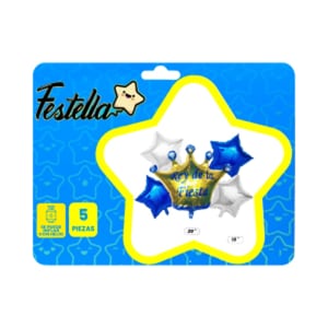 KIT GLOBO CORONA REY DE LA