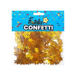 CONFETI PARA MESA ESTRELLA DORADO (PQTX12)