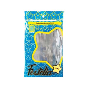 CORTINA DE FIESTA MATE 2M*1M PLATEADA