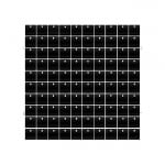 CORTINA PANEL FONDO TRANSPARENTE NEGRA CON UNION 30*30CM