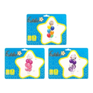 KIT GLOBOS FELIZ CUMPLEAÑOSAGATA X7°