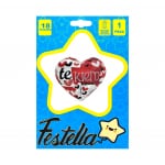 GLOBO CORAZON TE AMO CARTON