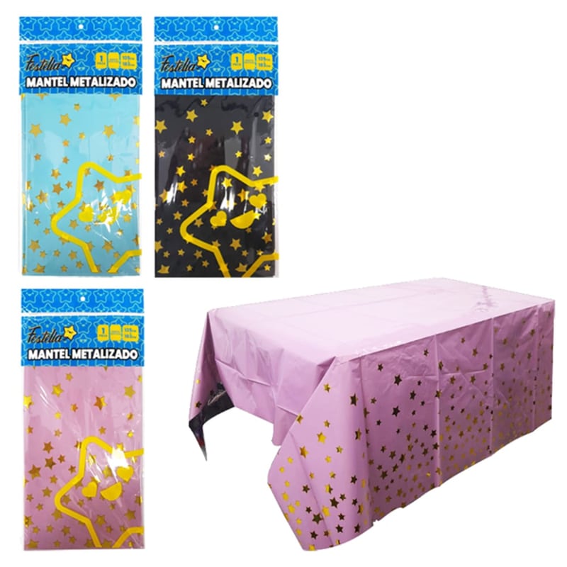 MANTEL DE FIESTA ESTRELLAS