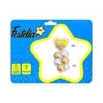 KIT GLOBO CORAZON FELIZ DIA X7.