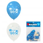GLOBO DE LATEX ES NIÑO R12X10 AC-B (PQTX12)´