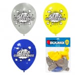 GLOBO DE LATEX COMICS FELIZ CUMPLEAÑOS R12X10 AM-A-P (PQTX12)´