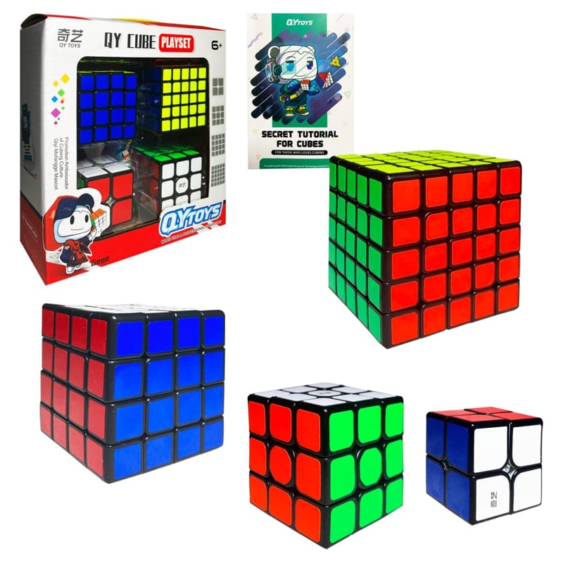 CUBOS MAGICOS X4 EN CAJA CON MANUAL