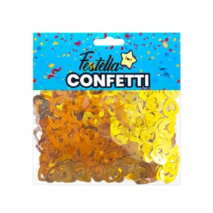 CONFETI PARA MESA CORAZON DORADO (PQTX12):