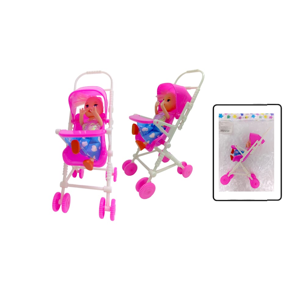 COCHE + MUÑECA BOLSA 0369