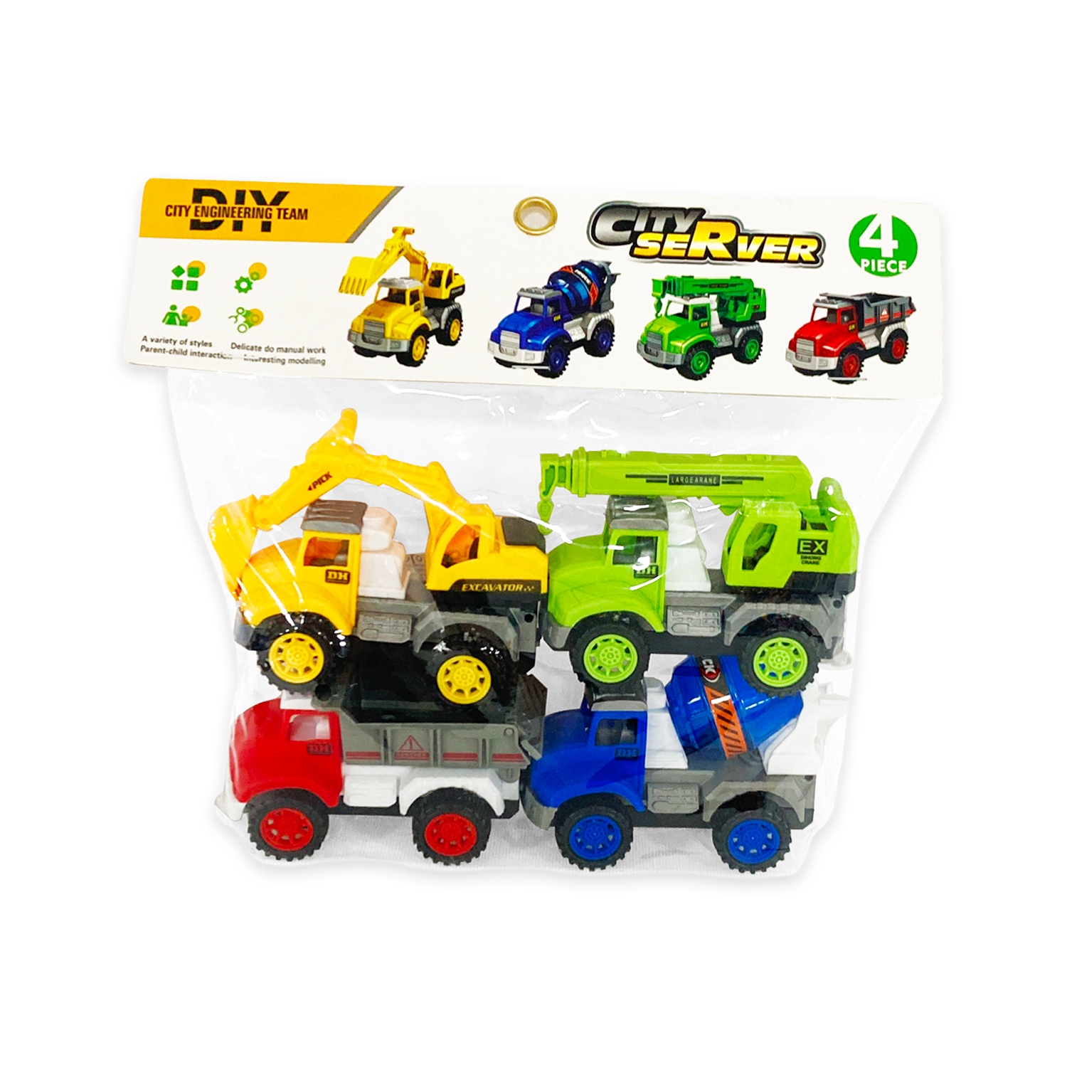 CARROS CONSTRUCCION X4 COLORES 090A-67