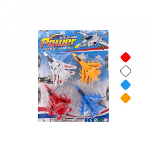 SET DE AVION X4 ENCARTONADO COLORES 101-1K