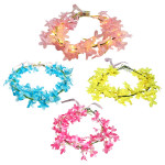 DIADEMA DE FLORES CON LUZ (PQTX12XCOLOR )