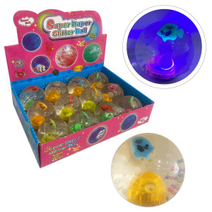 PELOTA DE AGUA CON LUZ Y PEZ (CJX12)