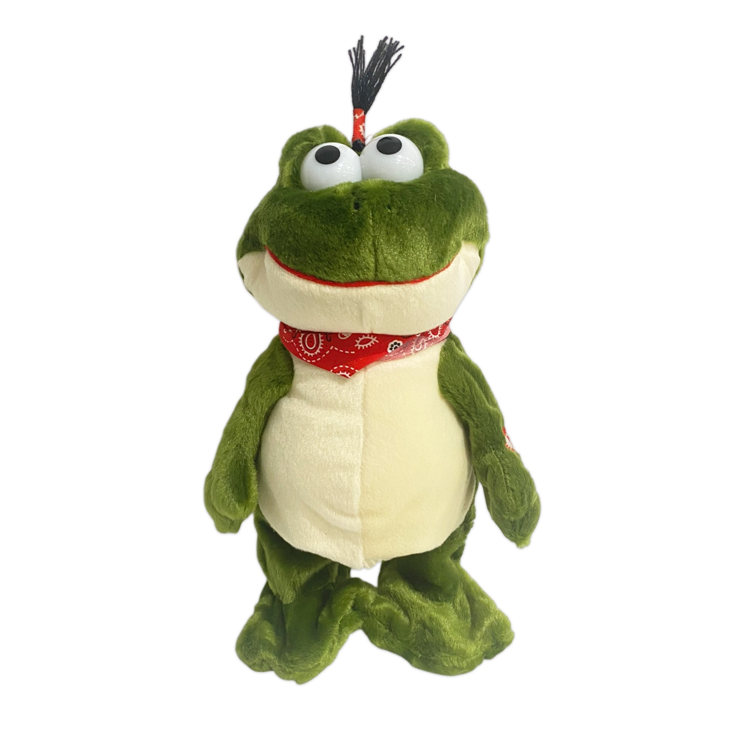 PELUCHE RANA CON SONIDO,