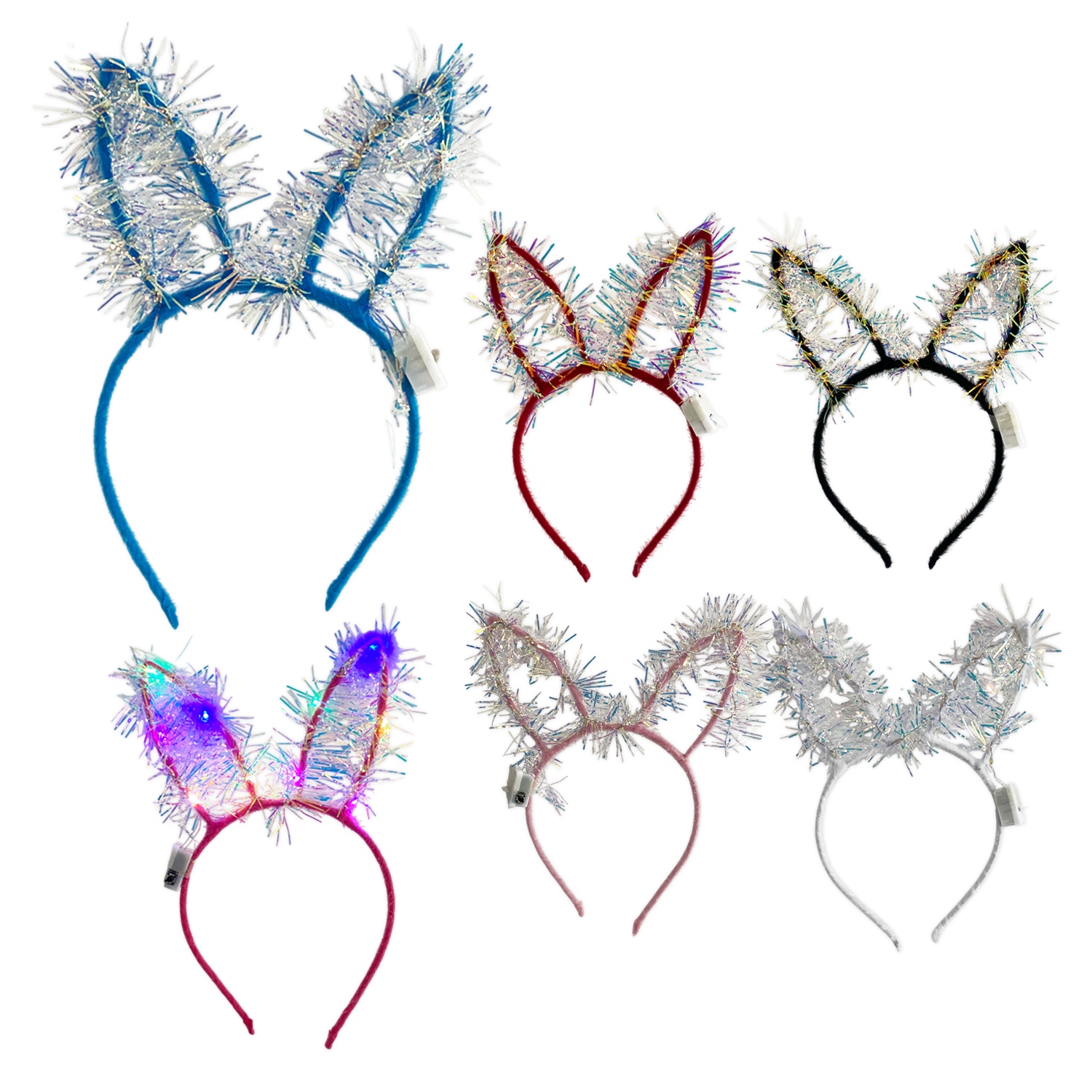 DIADEMA OREJAS CON LUZ (PQTX12)