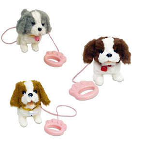 JUGUETE PERRO ELECTRICO CON CUERDA,